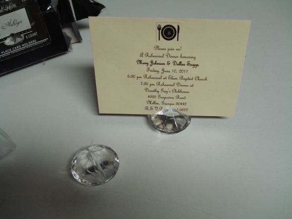 box of Diamond Place Card holders : wedding Copy Of Wedding Decor 8 011