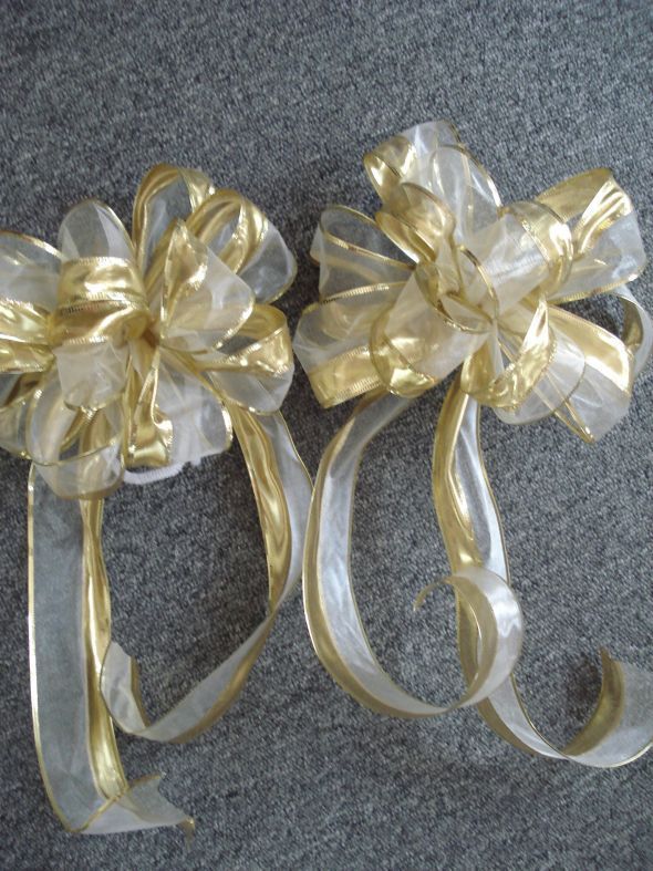12 Ivory Gold PEW BOWS for 2500 Includes Shipping wedding gold ivory 