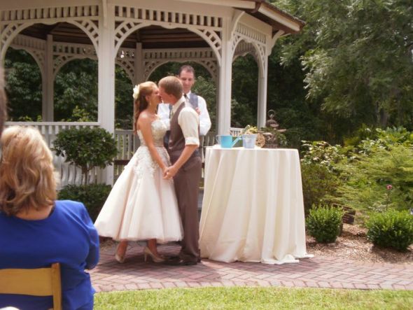 It was perfect! I'M A MRS!! :  wedding Kiss