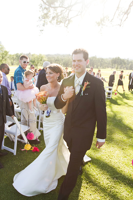 Walking back down the aisle with your new husband/wife :  wedding Out