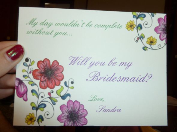 Will you be my bridesmaid card :  wedding bridesmaid cards P1010802