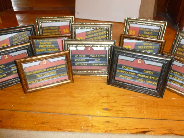 My table numbers wedding table numbers diy frames black gold red yellow 