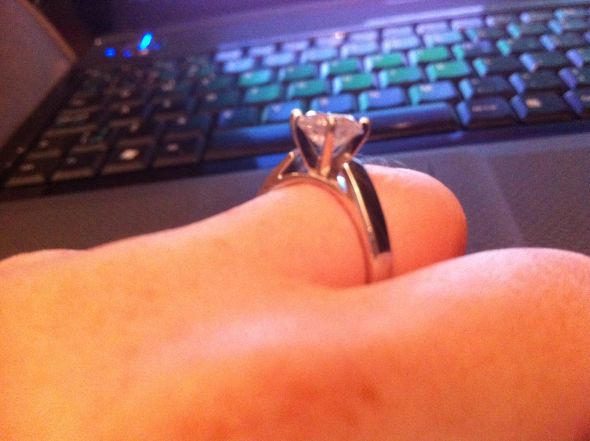 Mine is a Cathedral Channel Set Diamond Ring :  wedding wedding ring engagement ring 215 carat round diamond three rings Side Ring