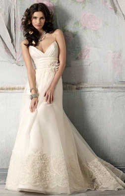 Show me dresses that are NOT strapless! :  wedding dress straps sleeves not strapless wedding dress Jimhjelm8954
