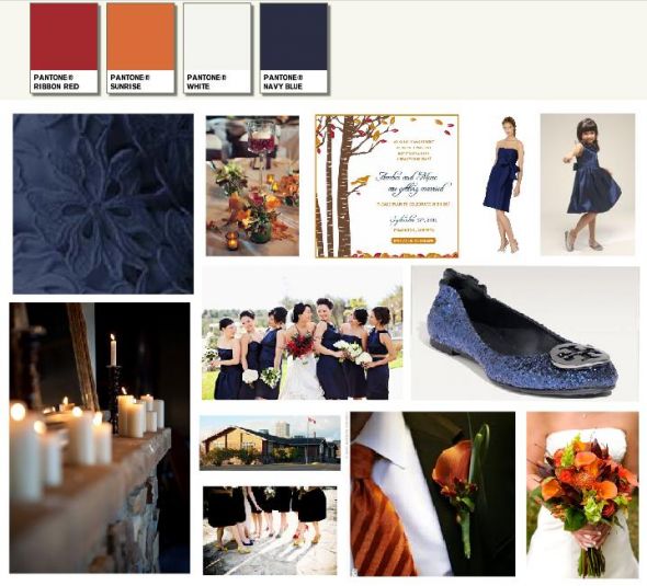 wedding color schemes fall