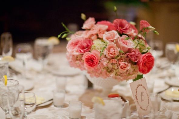Our Beautiful Centerpieces!! :  wedding pink flowers reception 301216 709994119159 22800353 35793741 1742362021 N