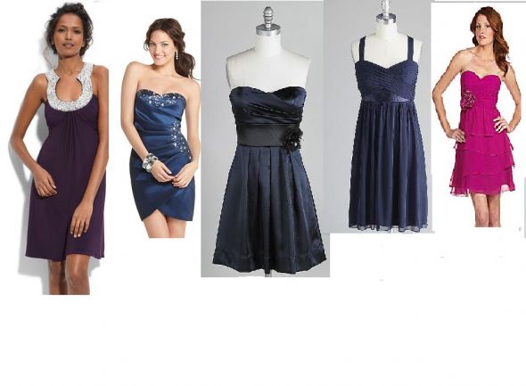 Help me pick my bridesmaid dresses! : wedding bridesmaid dresses help navy pink short Bridesmaiddresses
