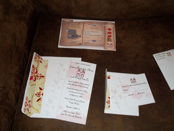 Post your Walmart, Target, Michael's, or inexpensive DIY invites! :  wedding diy invites walmart target michaels 1 cheap inexpensive Invites