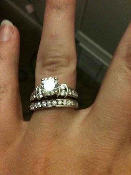 How does your ring compare to your mother's? :  wedding family ring engagement wedding band mom Photo 4