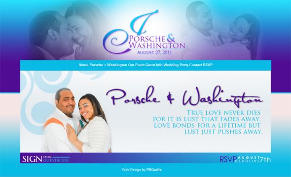 Personal Wedding Website