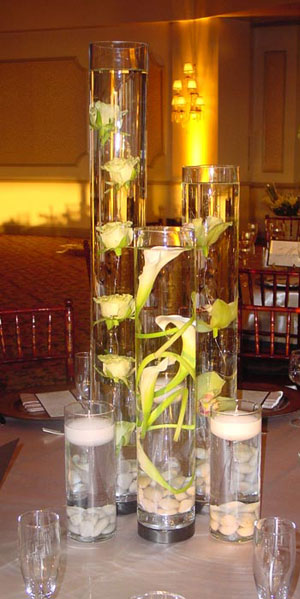 SILK LATEX FLOWERS wedding Submersed Lilies Roses Orchids