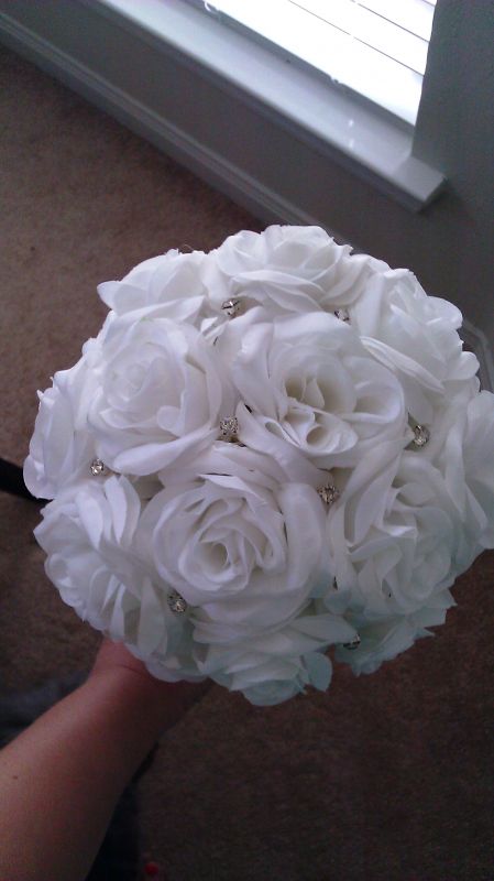 White Rose Bouquets Pre Reception Reception Centerpieces wedding 