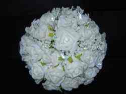 Share photos of your dollar tree decorations here! :  wedding centerpiece decor dollar tree budget Bouquet3