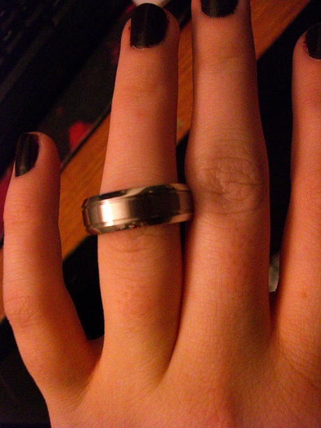 Please post pics of your man's wedding band! :  wedding CIMG8165