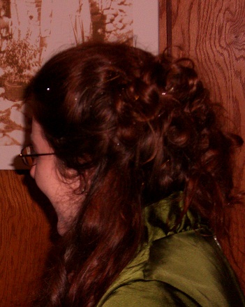 Anyone wearing their hair half up/half down? :  wedding CIMG8250