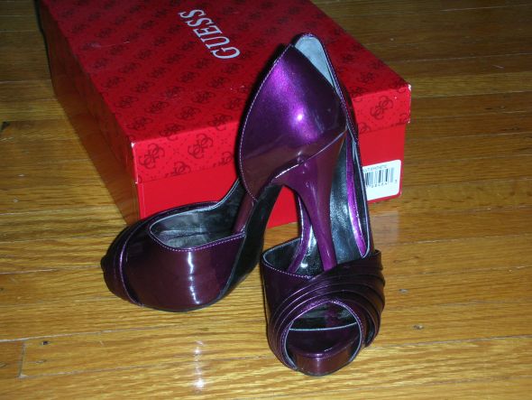 Brand New Guess Purple Pumps wedding shoes purple pump guess bridal 