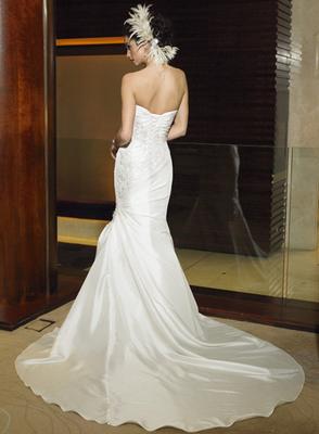 Post pics of your dresses/bolero combination : wedding bolero wedding dress Sandrina Back T W300 H400