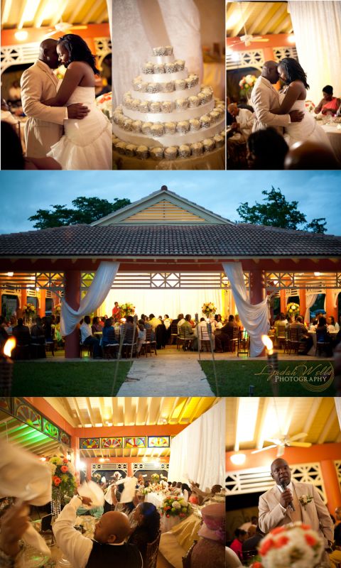 My very first post and it's post my wedding day but I just had to share! :  wedding photography blog diy bahamas candy buffet african american caribbean west indian Reception2