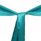 Turquoise Linen Napkins and Sashes, Black 90 Round Table Cloths :  wedding turquoise linen napkins sashes black round tablecloths teal black Satin Turquoise Sash 1 1