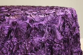 Inspiration :  wedding bouquet cake dress invitations purple reception shoes silver yellow Rosette Table Cloth