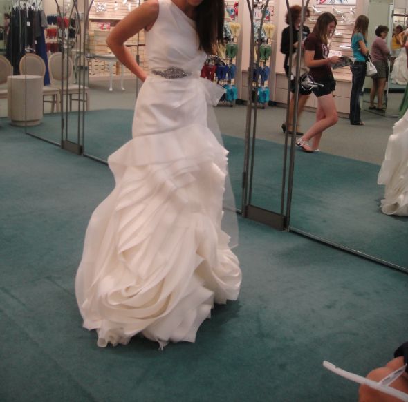 Which Dress? Opinions Please!! :  wedding dress white vera wang crystals opinions please Crop1