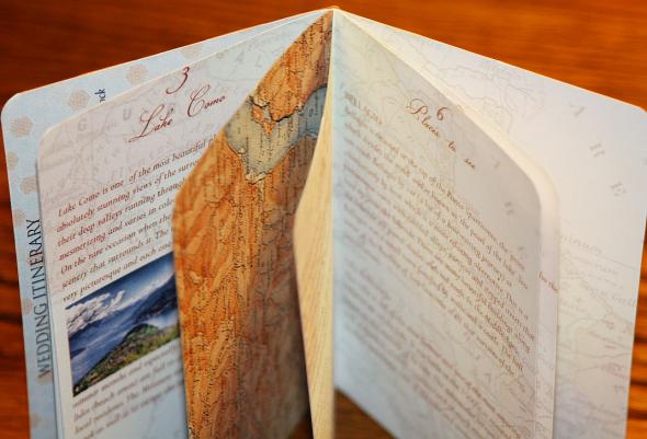  passport invites as travel guides for our Italy destination wedding