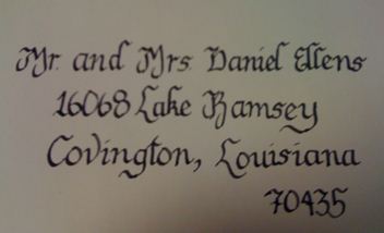 Calligraphy AND printed envelopes? :  wedding Calligraphy