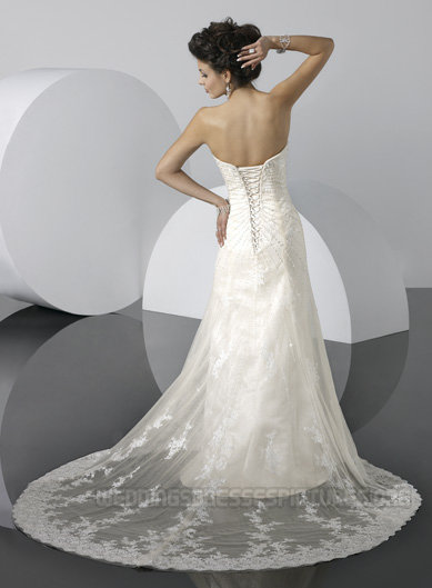 New ! Maggie Sottero size 12 :  wedding maggie sottero beach 12 corset 10 8 dress VSM7082 02
