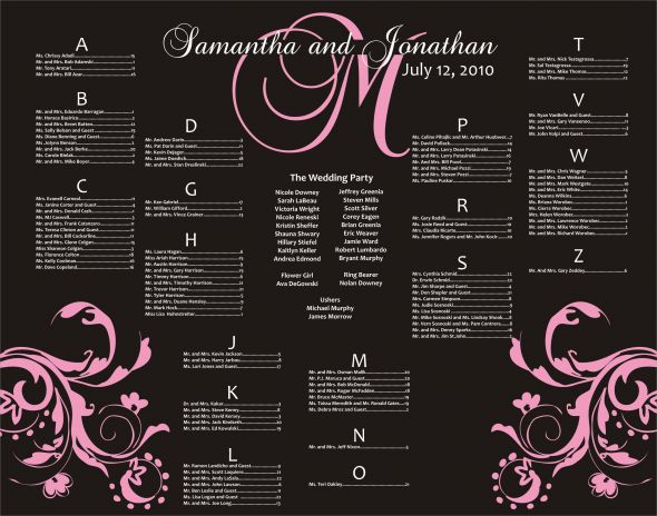 Seating Chart wedding custom seating chart name cards place cards elegant 