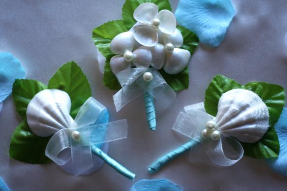 My DIY Seashell Corsages and Bouts