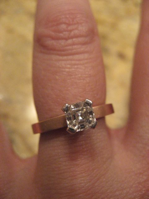 Why do you LOVE your e-ring? :  wedding AsscherRing