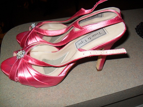 Watermelon Coral Pink Size 7 BenjaminWalk heels wedding pink SAM 2426