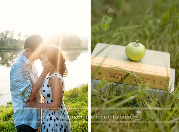 We've been blogged! (Literary engagement session: pictures via link) :  wedding literary engagement pictures books orchard lake EngagementSneakPeak
