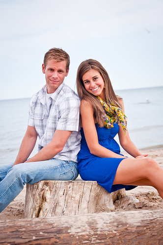 Milwaukee Engagement Photos :  wedding Blue Dress