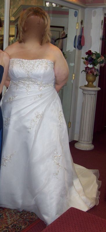 help with choosing a dress after a 160 pound weight loss :  wedding mon cheri sophia tolli gastric bypass weight loss choose dress 100 3853