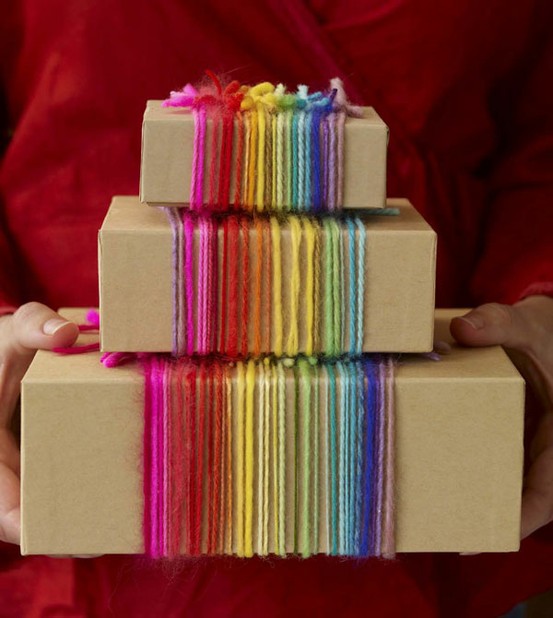 Recycling--grocery bags as wrapping paper. :  wedding recycling brown paper 431508720 C6VFvFc0 C