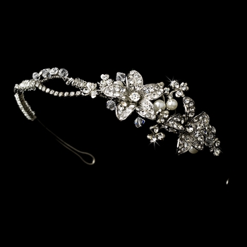 Opinions please! : wedding accessories headband bling hair Rhodium Headband Help! Which One?? : wedding hair accessories headband hair beauty Rhodium