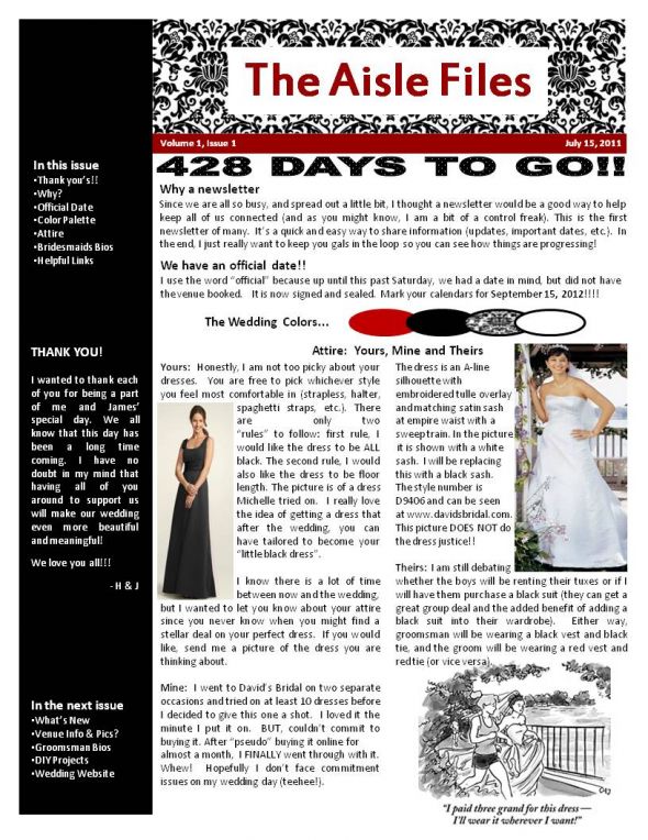 Bridal Newsletter