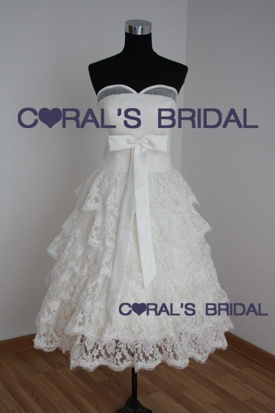 Which tea length dress do you like better wedding dress tea length Coral