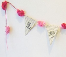 Anyone using pennant banners? :  wedding pennant banner outdoor decor Il 570xN.205375103