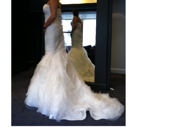 Vera Wang's 'Gemma' Dress aka Hilary Duff dress : wedding vera wang gemma hilary duff Dress Cropped