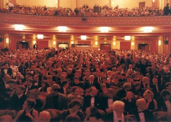 Theater Ceremony Ideas? : wedding theater theatre ceremony background Gala Crowd Low Res