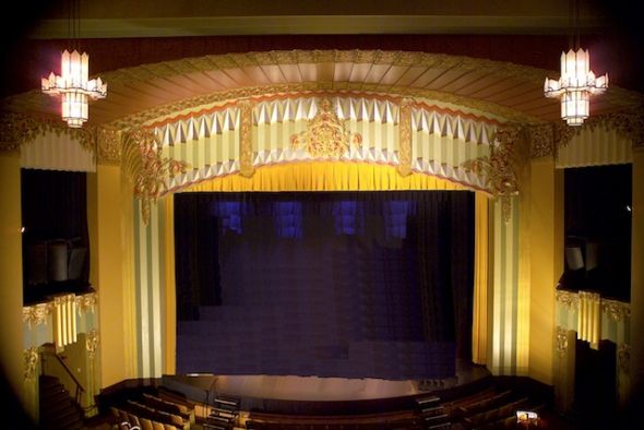 Theater Ceremony Ideas? :  wedding theater theatre ceremony background Stage Blacked Out   Low Res