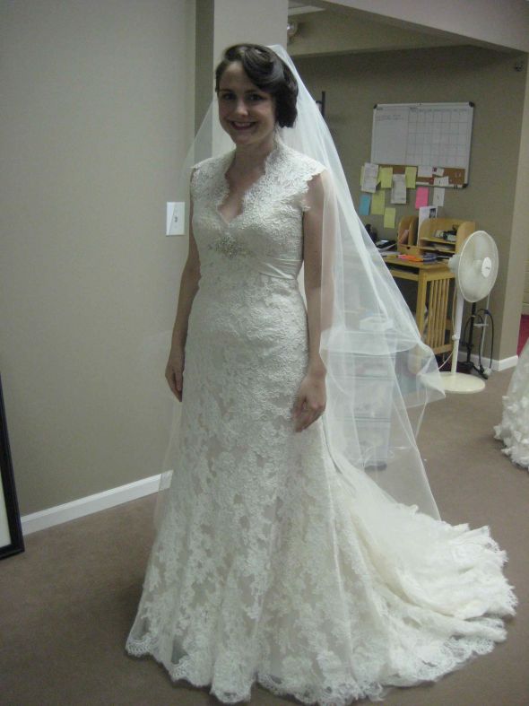 Final Fitting! Eeeeee! Pic... :  wedding dress fitting vintage 30s 1 old hollywood Final3