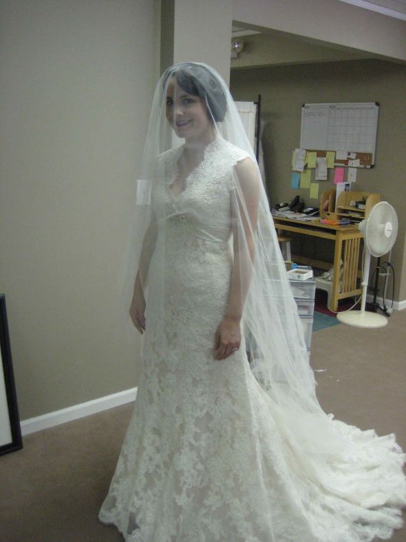 Final Fitting! Eeeeee! Pic... :  wedding dress fitting vintage 30s 1 old hollywood Final4