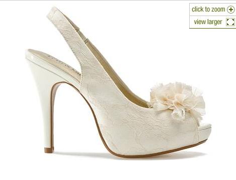 finally found my perfect SSShhhOOOOeeeSSS!!!! :  wedding lace peep toe slingback pumps ivory shoes Shoes