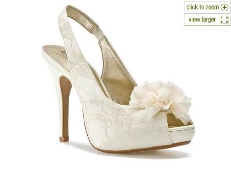 finally found my perfect SSShhhOOOOeeeSSS!!!! : wedding lace peep toe slingback pumps ivory shoes Shoes2