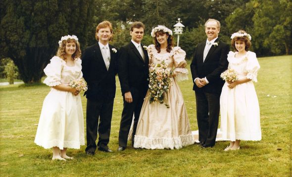 Show us your old family wedding photos! :  wedding wedding photos old pictures Myfolks 1985