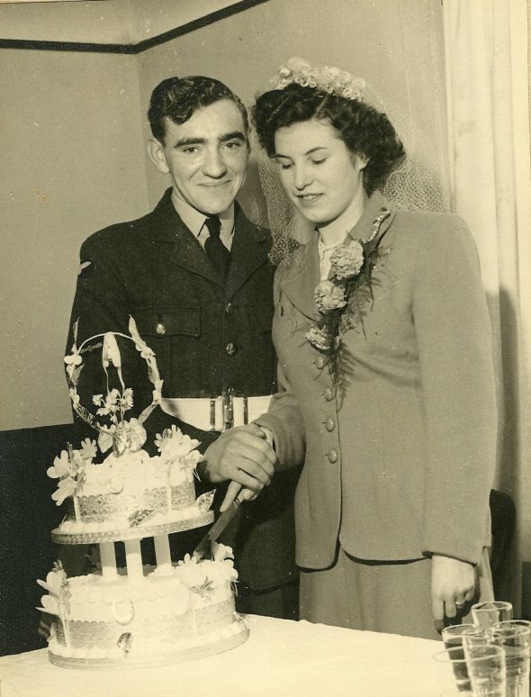 Show us your old family wedding photos! :  wedding wedding photos old pictures Wedding1951