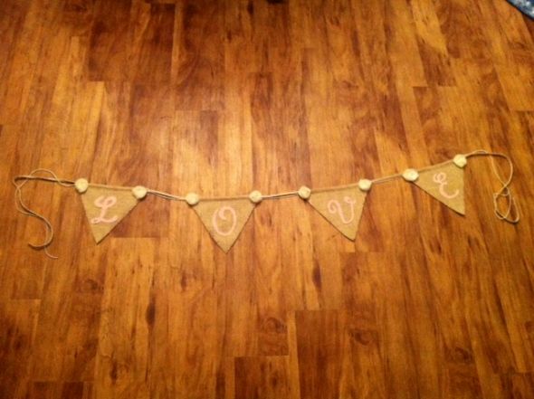 DIY Cake Table Bunting! :  wedding brown pink ivory diy Cake Table Bunting1